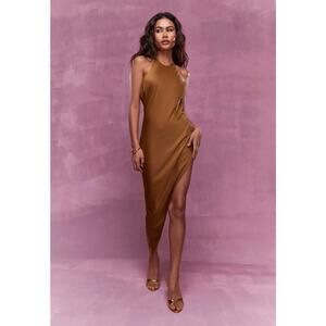 Missguided | Dresses | Satin Cowl Neckline Spaghetti Strap Midi Dress |  Poshmark